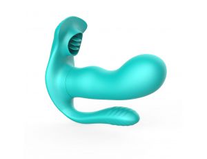 Potrójny stymulator łechtaczki z językiem B Series Cute zielony USB