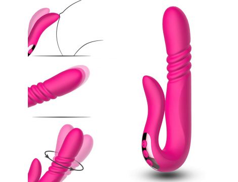 Wibrator punktu G z pchnięciem B Series Cute czerwony USB - 11