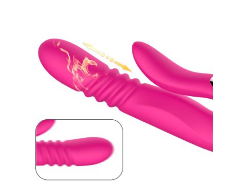 Wibrator punktu G z pchnięciem B Series Cute czerwony USB - 12