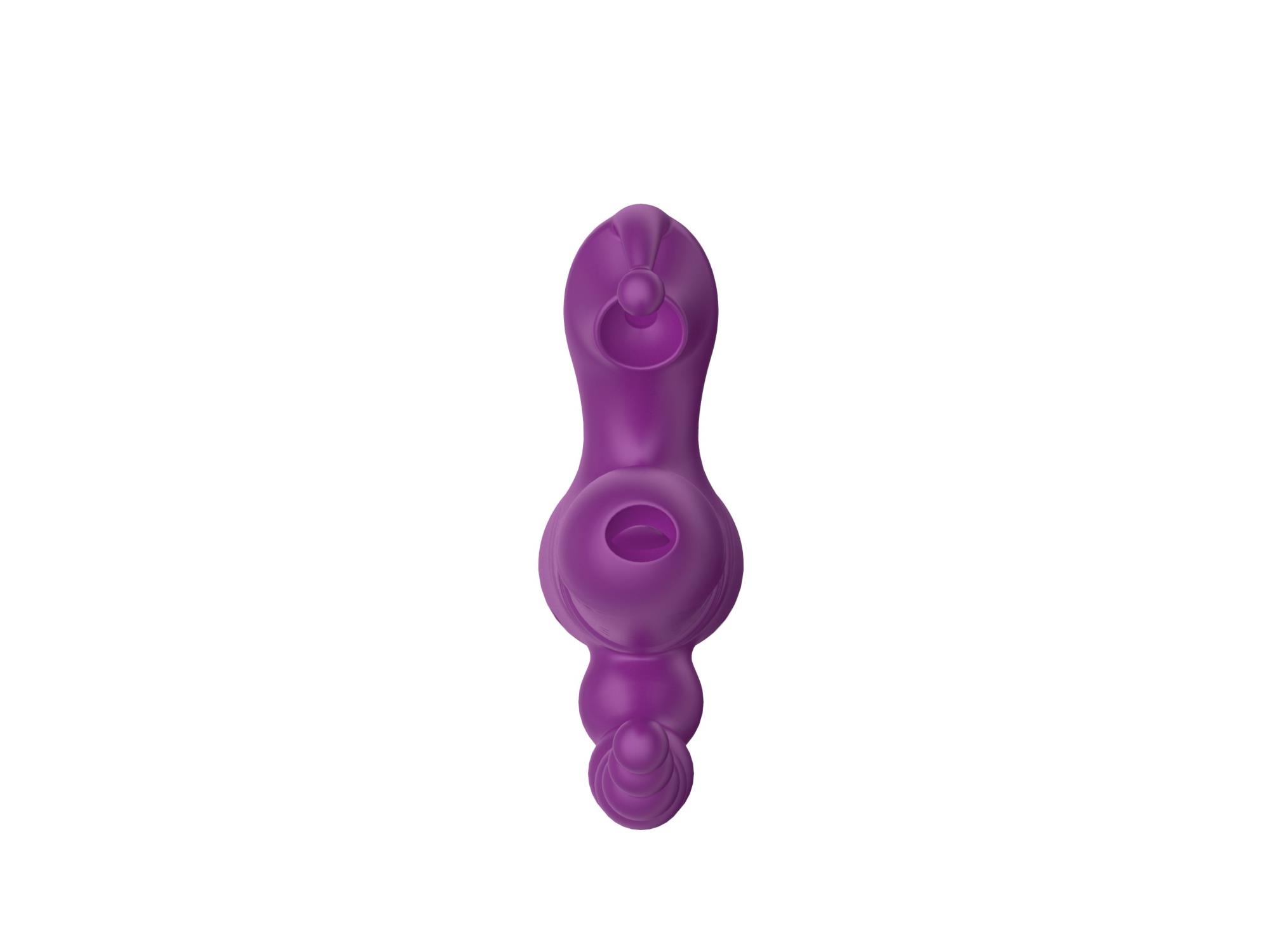 triple stimulation thrusting vibrator
