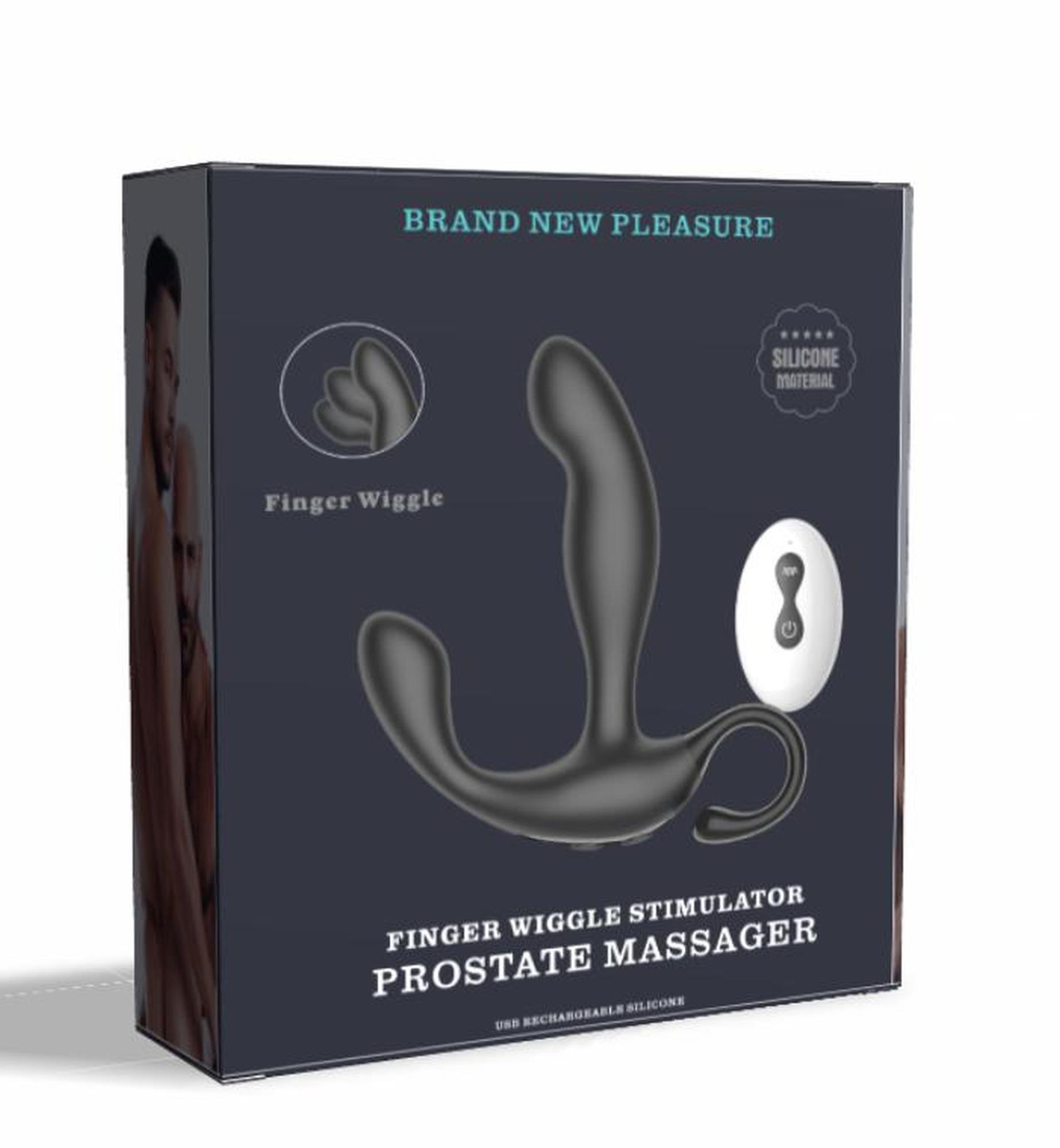 finger wiggle prostate massager with remote