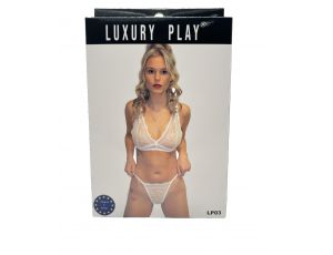 Komplet bielizny Luxury Play biały M