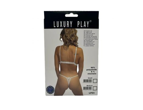 Komplet bielizny Luxury Play biały M - 2