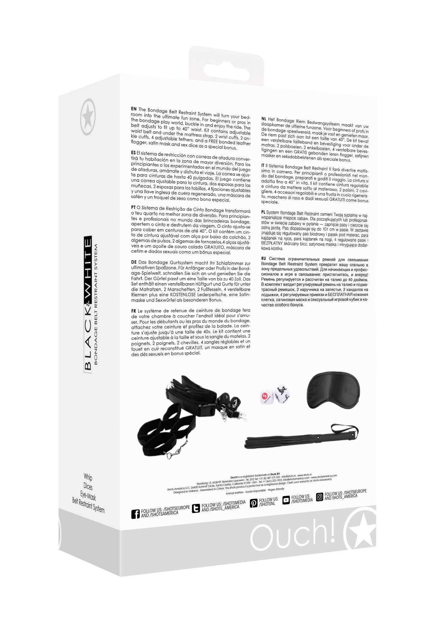 bondage belt restraint system