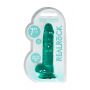 Dildo realistyczne z jądrami turkusowe 19 cm RealRock - 3