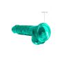 Dildo realistyczne z jądrami turkusowe 19 cm RealRock - 5