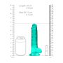 Dildo realistyczne z jądrami turkusowe 19 cm RealRock - 8