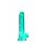 Dildo realistyczne z jądrami turkusowe 19 cm RealRock