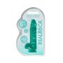 Dildo żelowe realistyczne z jądrami turkusowe RealRock 15 cm - 3