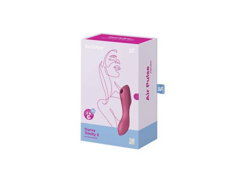 Wibrator Satisfyer Curvy Trinity 3 czerwony - 2