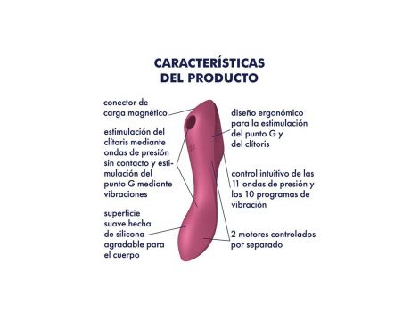 Wibrator Satisfyer Curvy Trinity 3 czerwony - 3