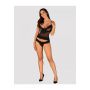 Komplet bielizny Obsessive Ivannes czarny koronka 2XL 3XL - 4