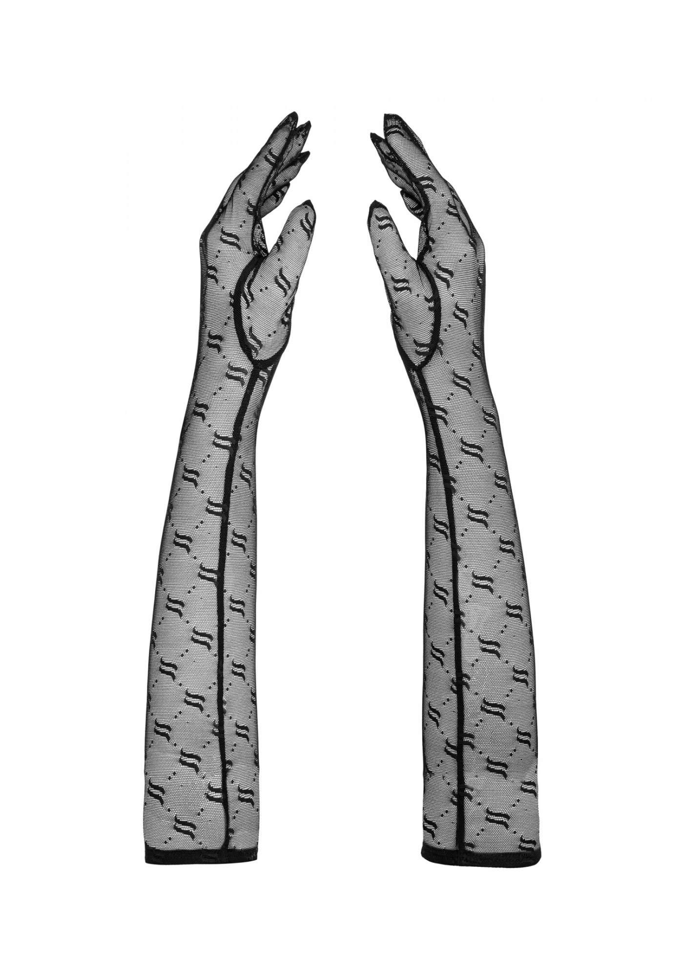 bielizna-obsessivia rękawiczki czarne o/s