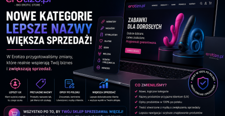 Nowe kategorie, lepsze nazwy i opisy produktów w Erotizo